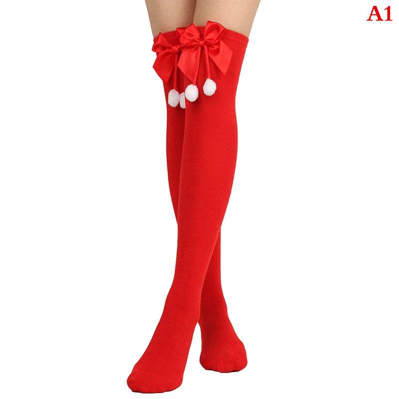 Christmas Ornaments Socks Striped Long Stockings Christmas - HORA GIFT