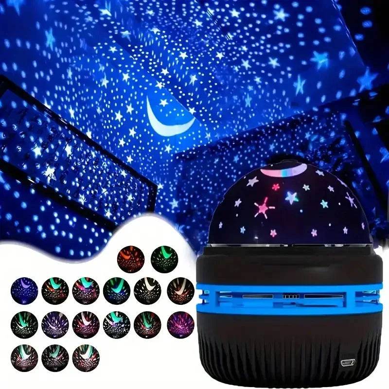 LED Starry Sky Night Lights USB Rotating Projector Lamp Magic - HORA GIFT
