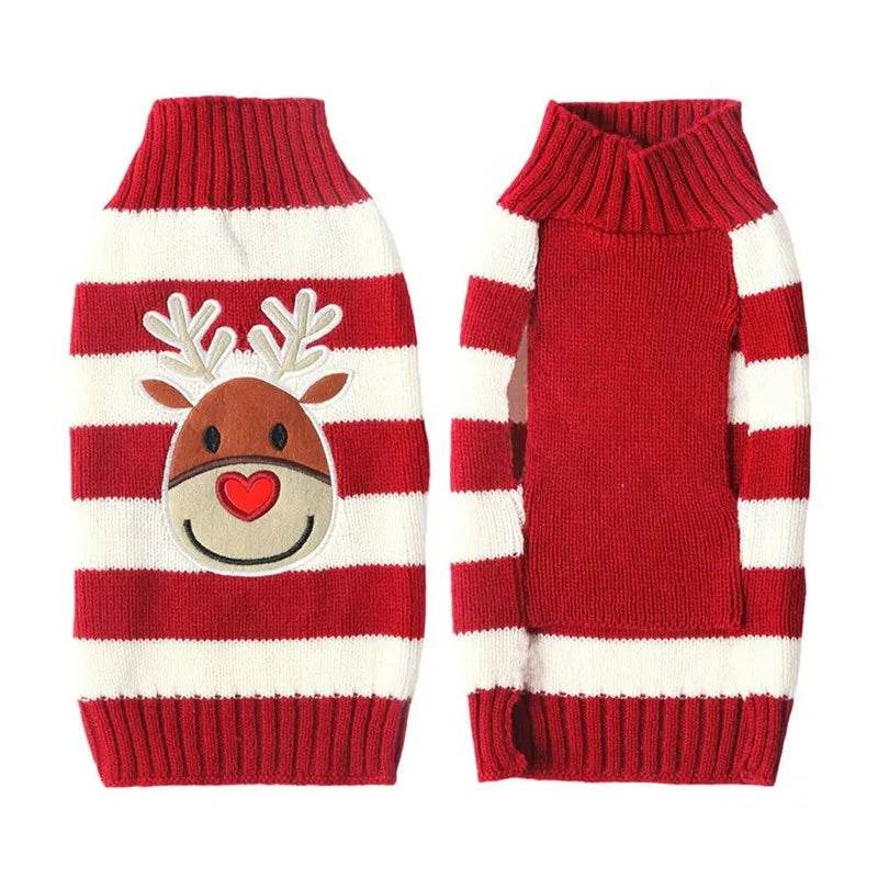 Dog Sweater Christmas Winter Warm Dog Clothes Xmas Outfit for Dogs Puppy Coat Dog - HORA GIFT