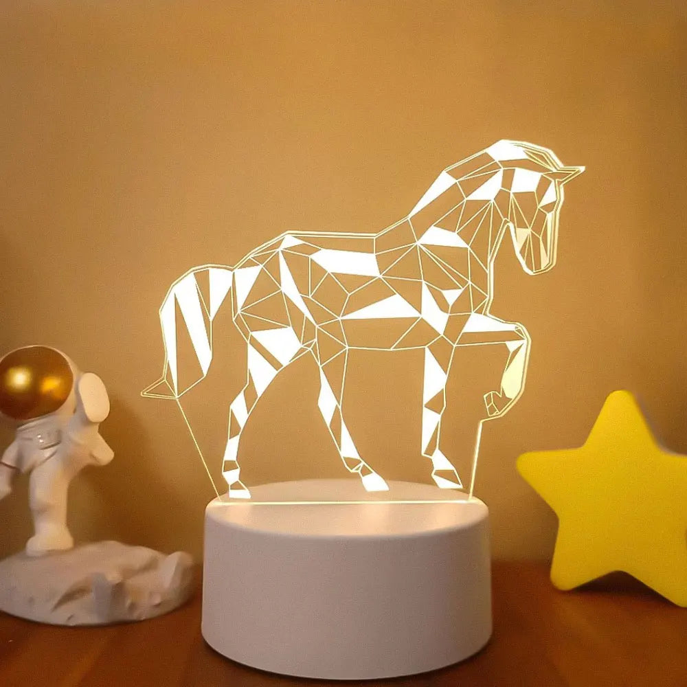 Romantic Love 3D Acrylic Led Lamp for Home Children's Night Light Table Lamp Birthday Party Decor Valentine's Day Bedside Lamp
