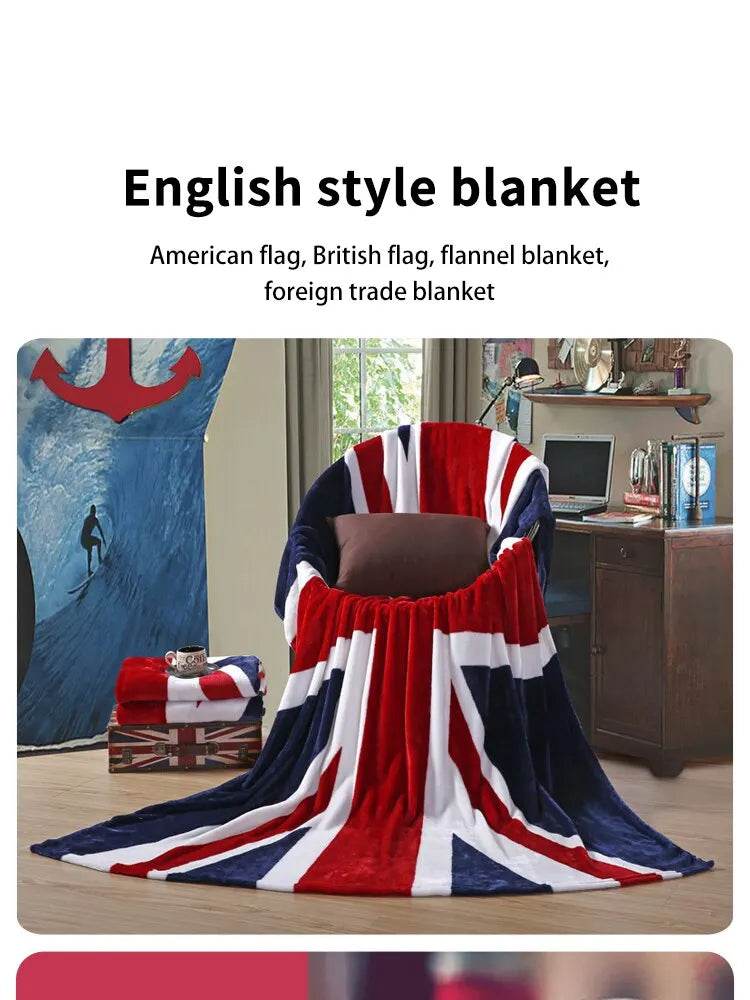 Bed Blankets-Warm and Plush Throw for Sofas, Sofas, Cars, and Travel-Machine-washed English Style Blankets - HORA GIFT