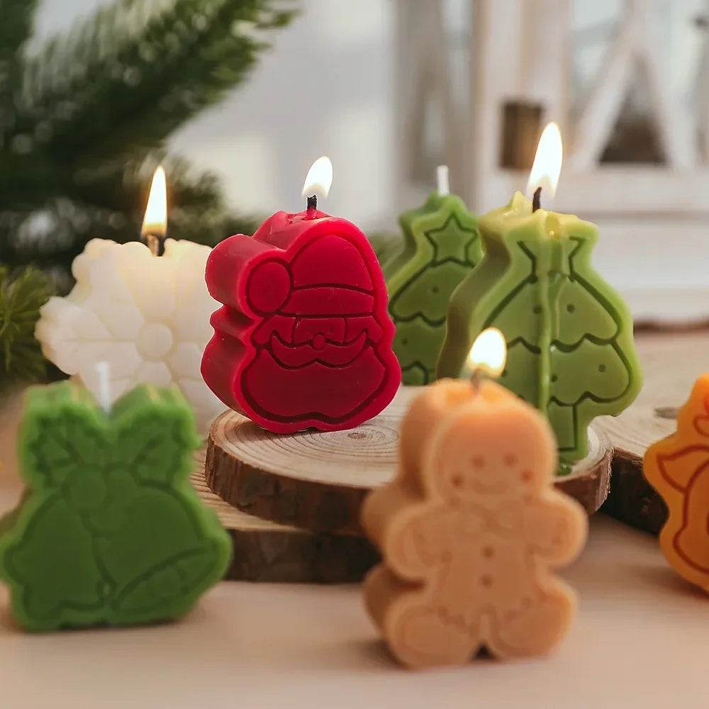 Creative Christmas Snowman Gingerbread Man Christmas Candle Aromatherapy - HORA GIFT