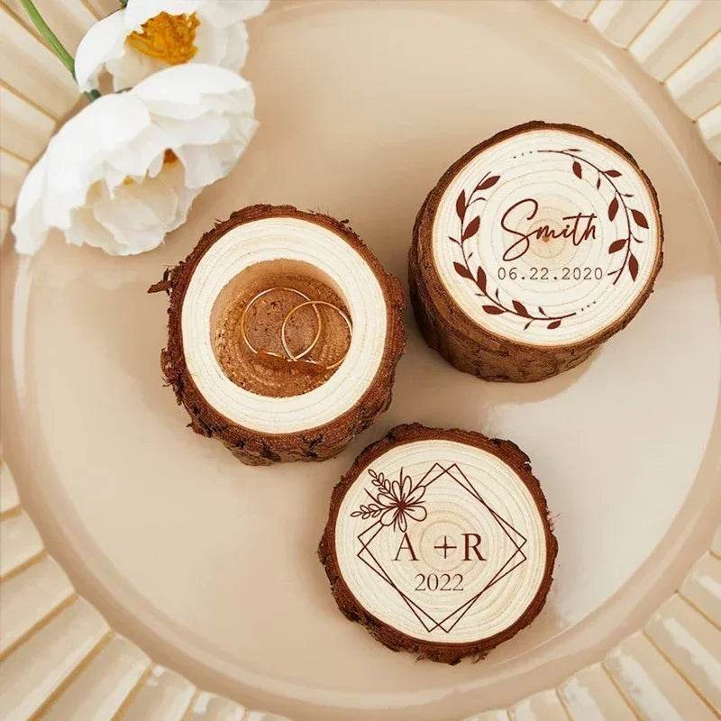 Free Custom Wedding Ring Box - HORA GIFT
