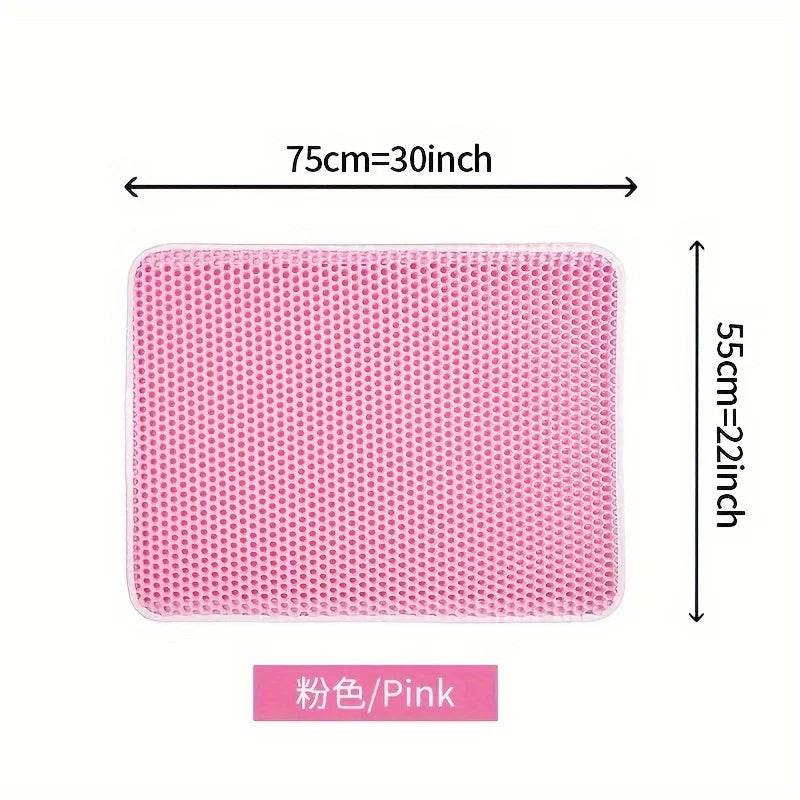 1Pc Large Size Cat Litter Mat-Advanced Honeycomb Double Layer Design - HORA GIFT