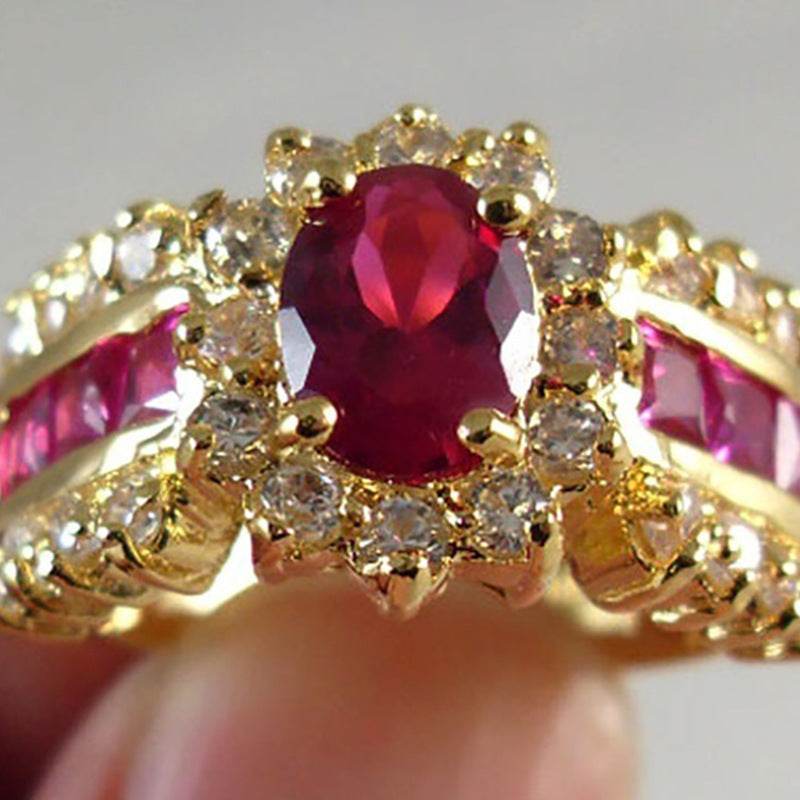 Luxurious Blue Red Zircon - HORA GIFT