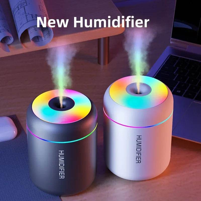 180ML Mini Air Humidifier USB Electric Aroma Diffuser Essential Oil Purifier Aromatherapy Mist Maker Lights For Car Home Bedroom - HORA GIFT