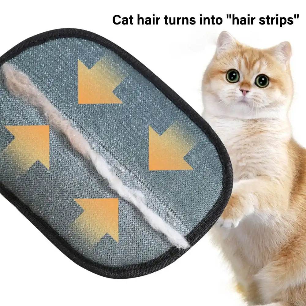 Pet Grooming Gloves Static Dedusting Brush Pet Hair Remover - HORA GIFT