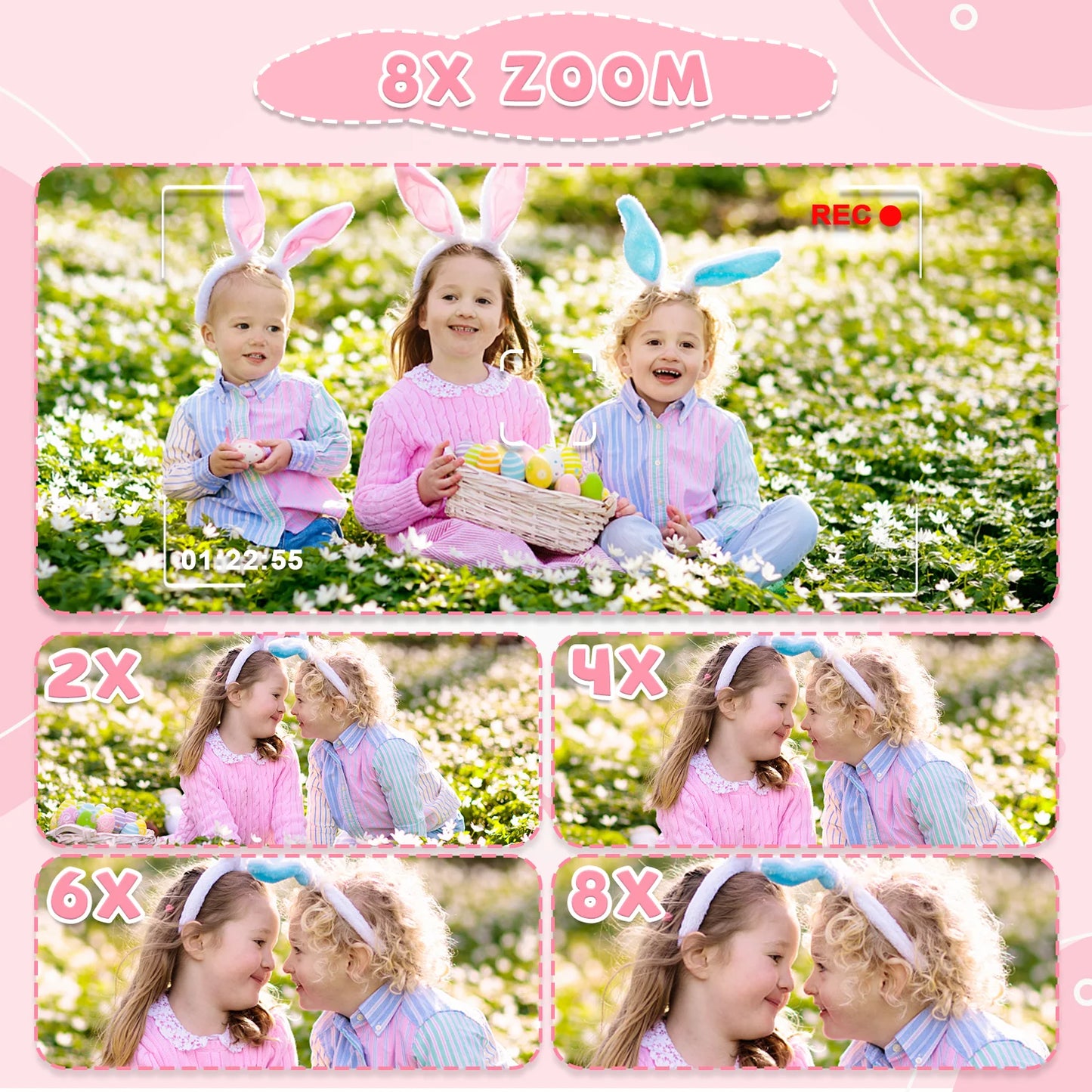 Children Camera 1080P HD Toddler Digital Video Camera 2.0-inch Kids Camera with Silicone Cases Toys for Christmas Birthday Gifts