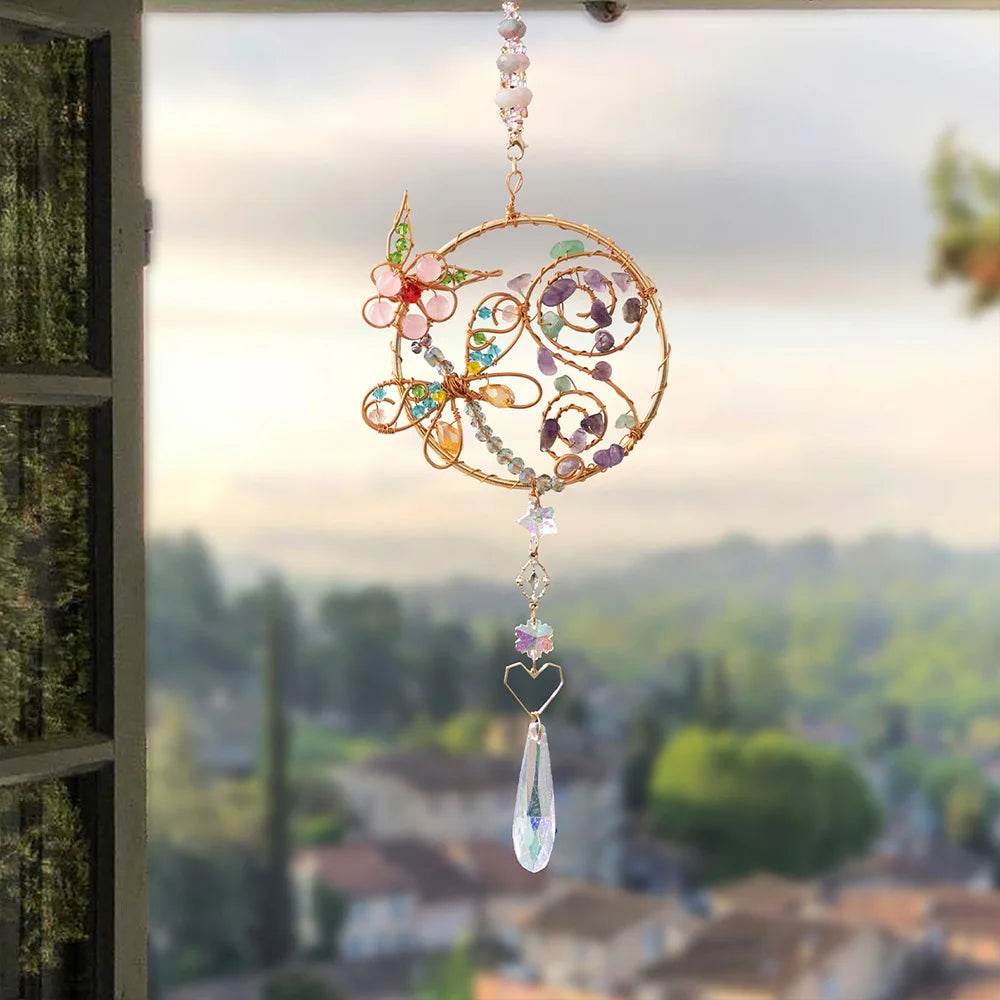 Crystal Wind Chime Suncatcher - HORA GIFT