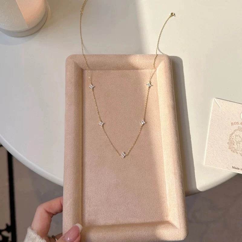 Original Design Flower Crystal Necklace - HORA GIFT