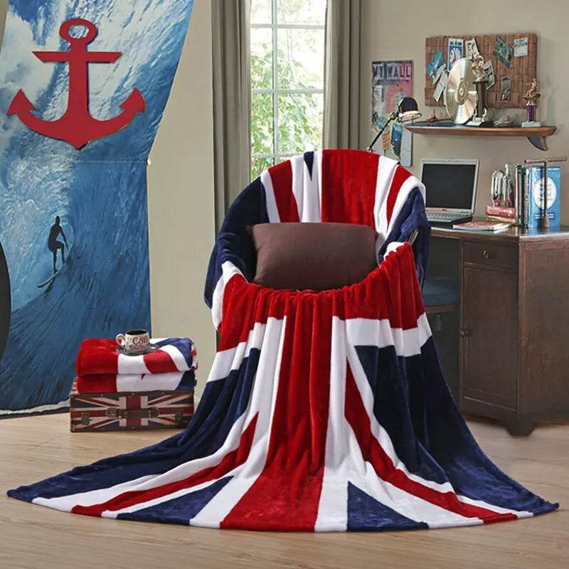 Bed Blankets-Warm and Plush Throw for Sofas, Sofas, Cars, and Travel-Machine-washed English Style Blankets - HORA GIFT