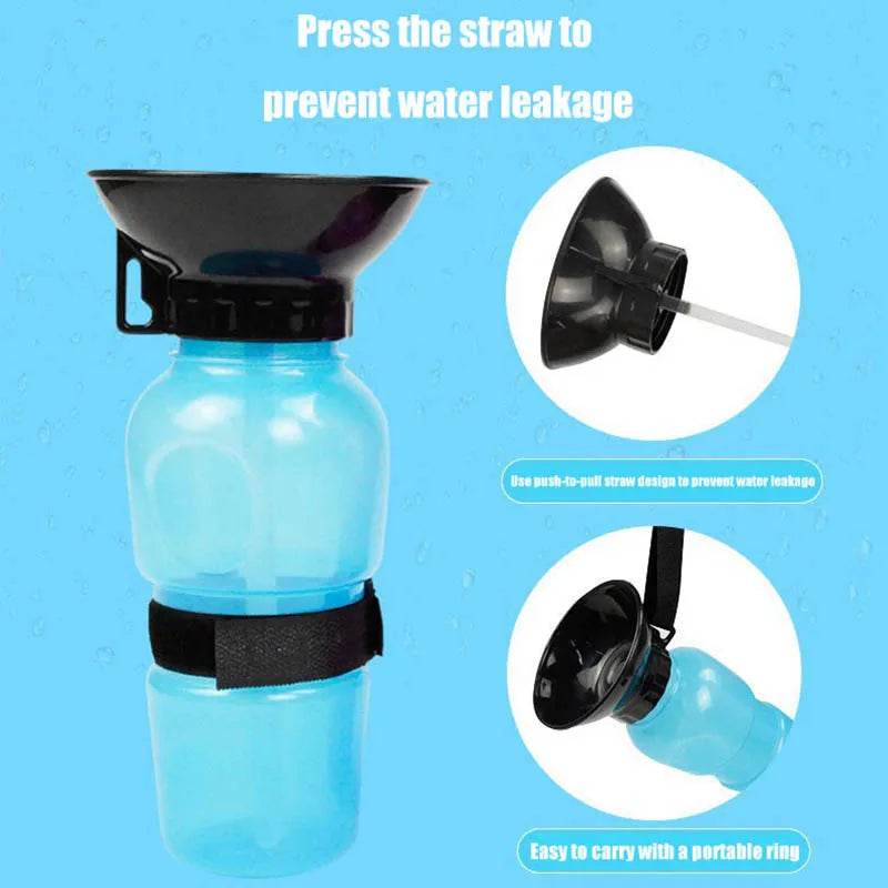 500ml Outdoor Squeeze Portable Pet Dog Water Bottle - HORA GIFT