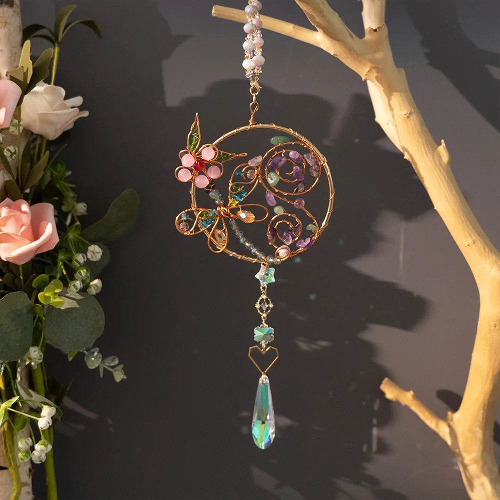 Crystal Wind Chime Suncatcher - HORA GIFT