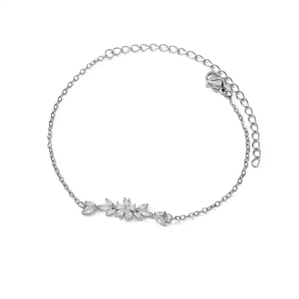 Elegant Zircon Flowers Bracelet - HORA GIFT