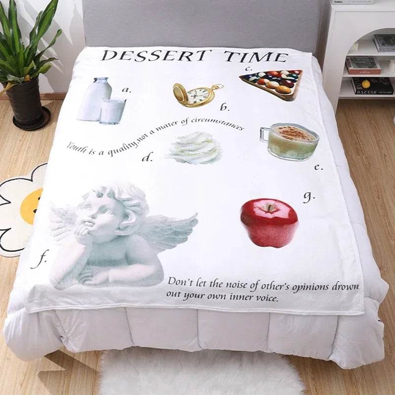 Nordic Throw Blankets Home Decor Flannel Bed Blanket - HORA GIFT