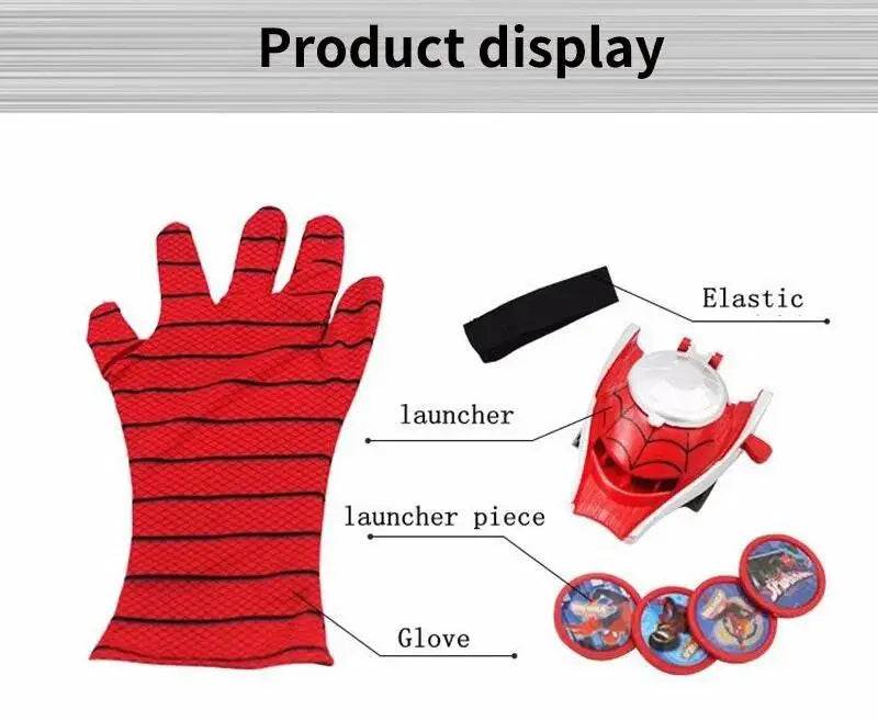 Marvel Anime Launcher Glove Toy Spider Man Hulk Iron Man Glove Cosplay Costume Launchers Gloves - HORA GIFT