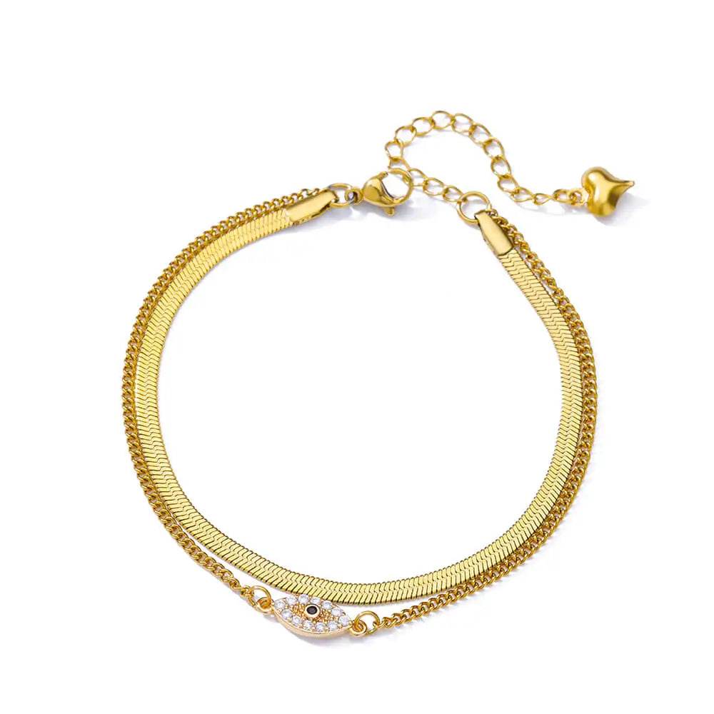 Elegant Zircon Flowers Bracelet - HORA GIFT