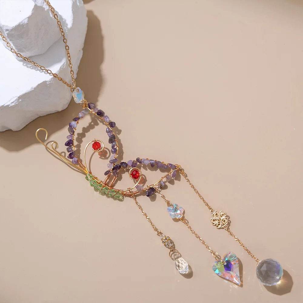 Crystal Wind Chime Suncatcher - HORA GIFT