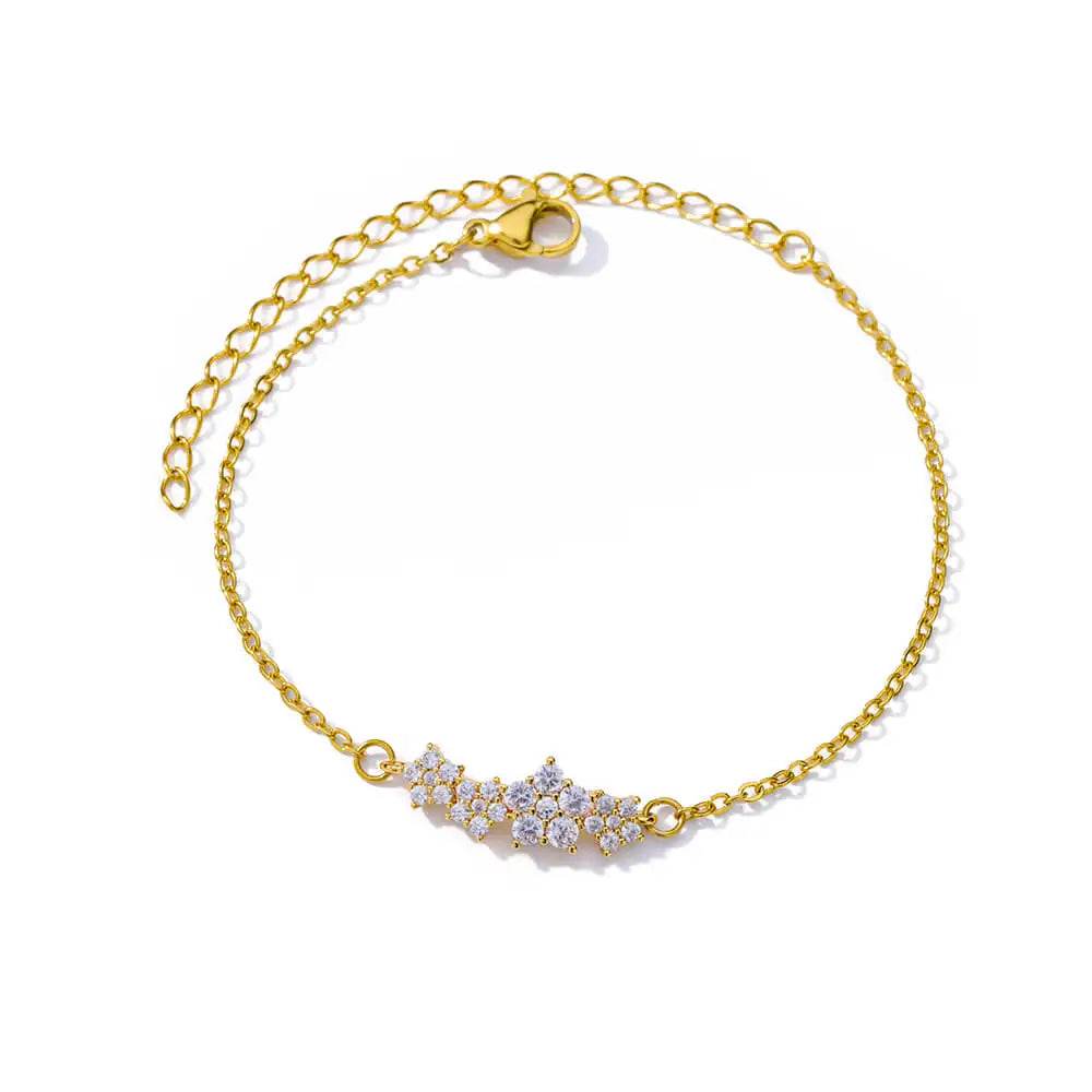 Elegant Zircon Flowers Bracelet - HORA GIFT