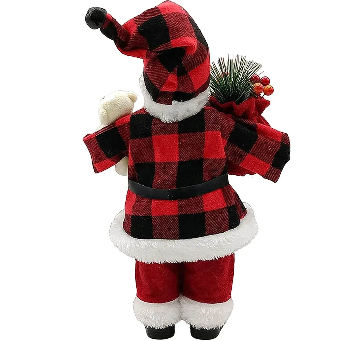 Christmas Sitting Standing Santa Claus Figurines Doll Cute 12inch - HORA GIFT