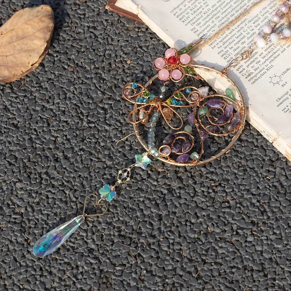 Crystal Wind Chime Suncatcher - HORA GIFT