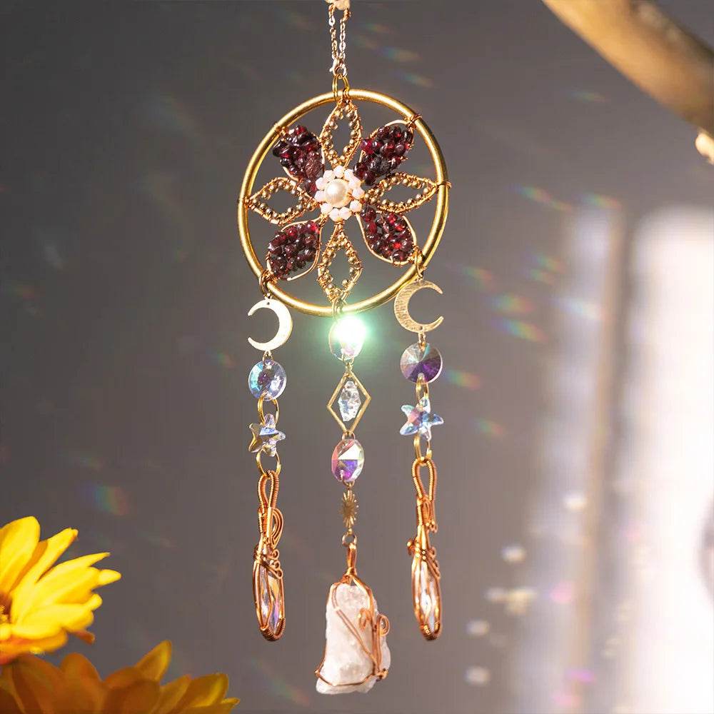 Crystal Wind Chime Suncatcher - HORA GIFT