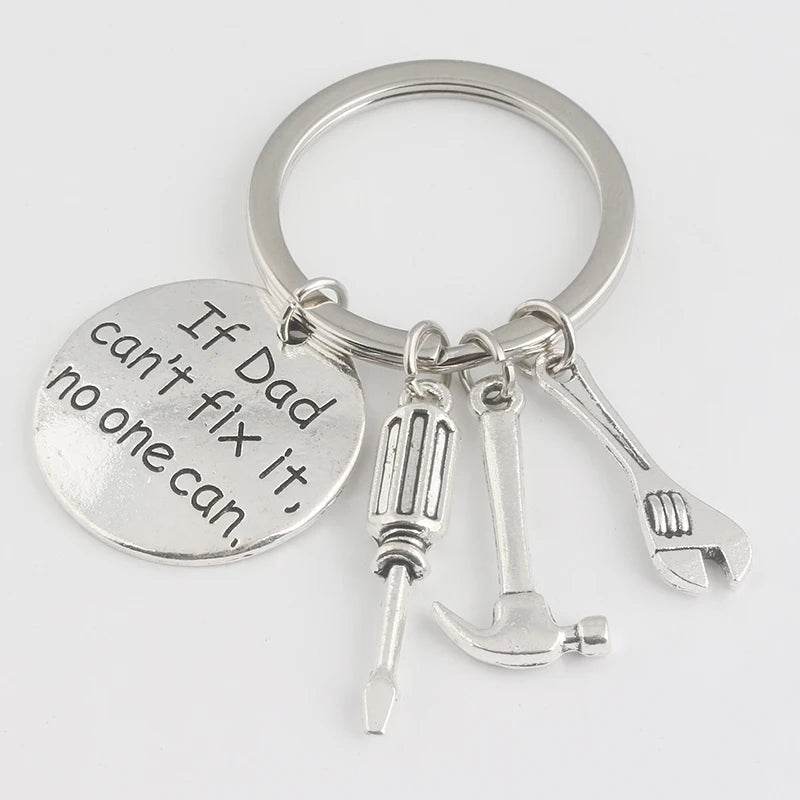 If Dad Cant Fix It No One Can Hand Tools Keychain Fathers Day Pendant Key Chain - HORA GIFT