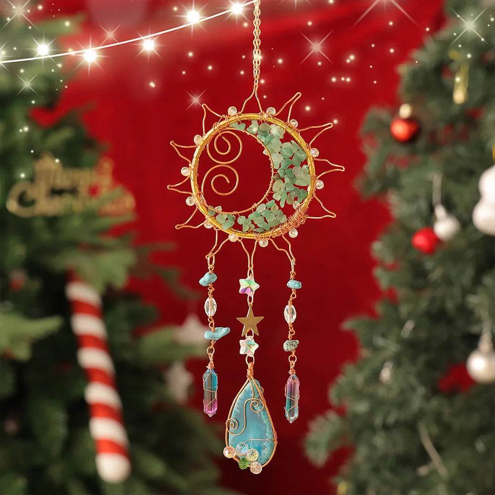 Crystal Wind Chime Suncatcher - HORA GIFT