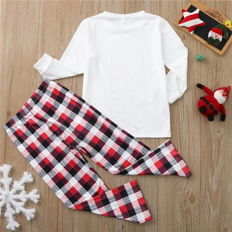 2024 Christmas Pajamas Sets Baby Mom Kids Father Family Look Clothing Suits Xmas Long Sleeve Sleepwear Matching Outfits - HORA GIFT
