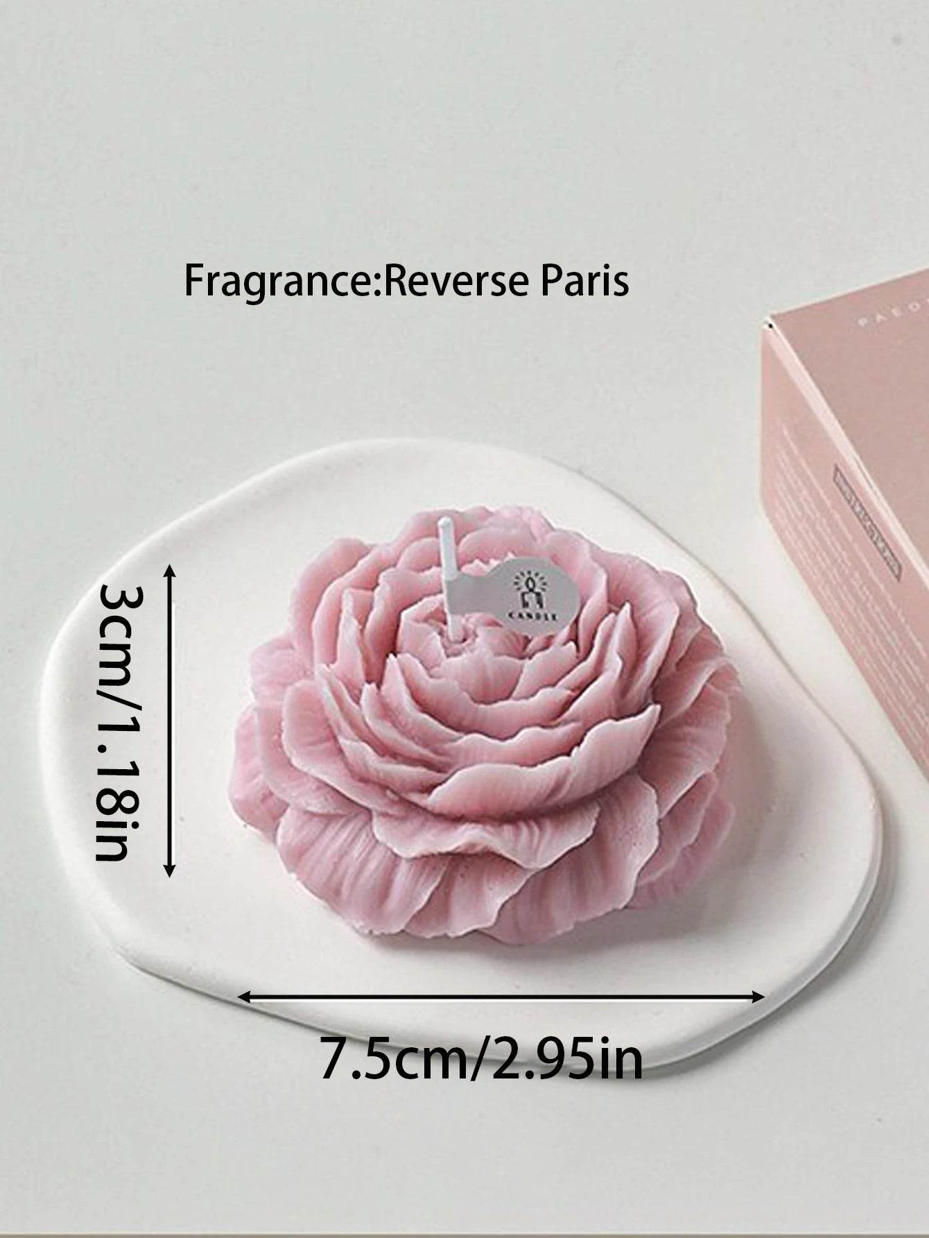 3D Peony Aromatic Candle Creative Flower Shape - HORA GIFT