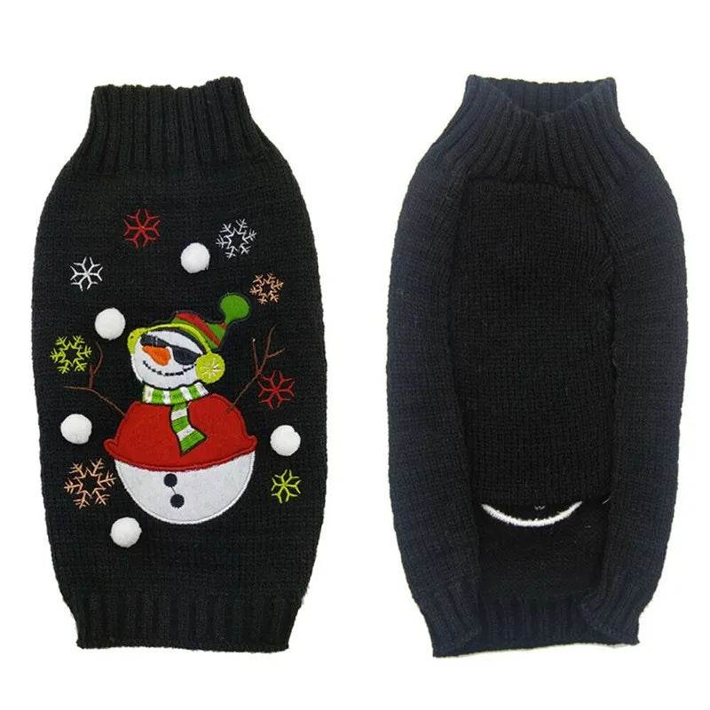 Dog Sweater Christmas Winter Warm Dog Clothes Xmas Outfit for Dogs Puppy Coat Dog - HORA GIFT