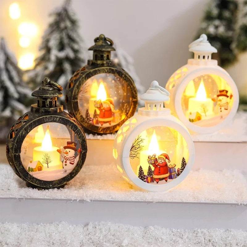 Christmas Round Wind Light Merry Christmas Decoration for Home - HORA GIFT
