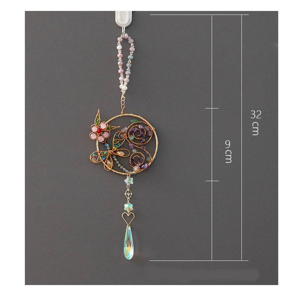 Crystal Wind Chime Suncatcher - HORA GIFT