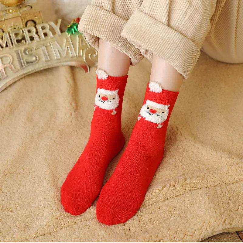 Socks Funny Elk Snowman Santa Claus Candy Bar Socks Woman Socks Socks Kids Christmas Gift Socks - HORA GIFT