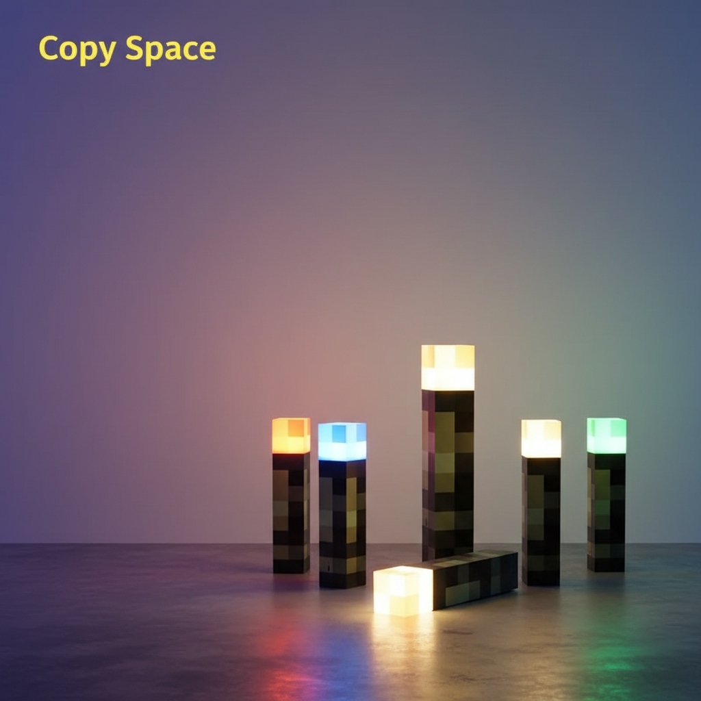 USB Rechargeable LED Night Lamp Light-Up Wall Torch Hand Held Wall Mountable for Kids Room Decoration Lighting Toys