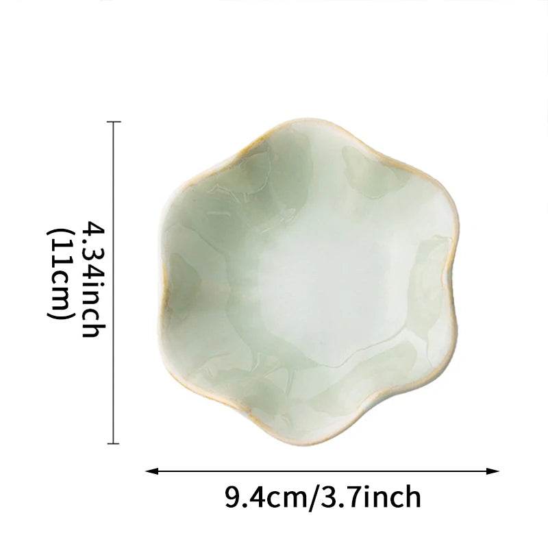 Lotus Jewelry Tray Ceramic Ring Dish Small - HORA GIFT