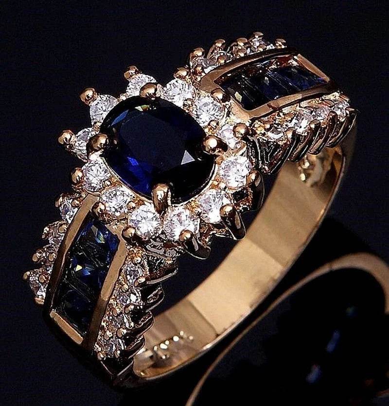 Luxurious Blue Red Zircon - HORA GIFT