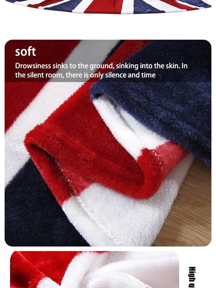 Bed Blankets-Warm and Plush Throw for Sofas, Sofas, Cars, and Travel-Machine-washed English Style Blankets - HORA GIFT