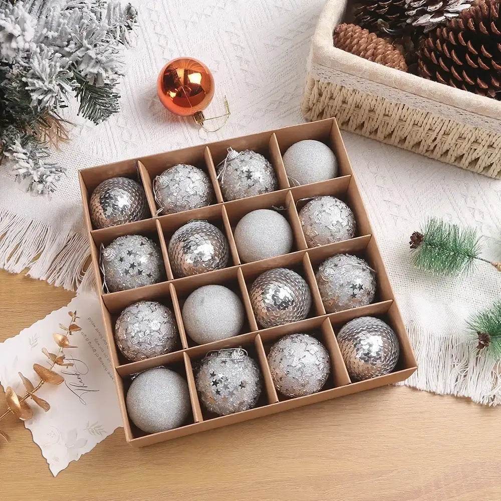 16pcs/box 6CM Christmas Ball - HORA GIFT