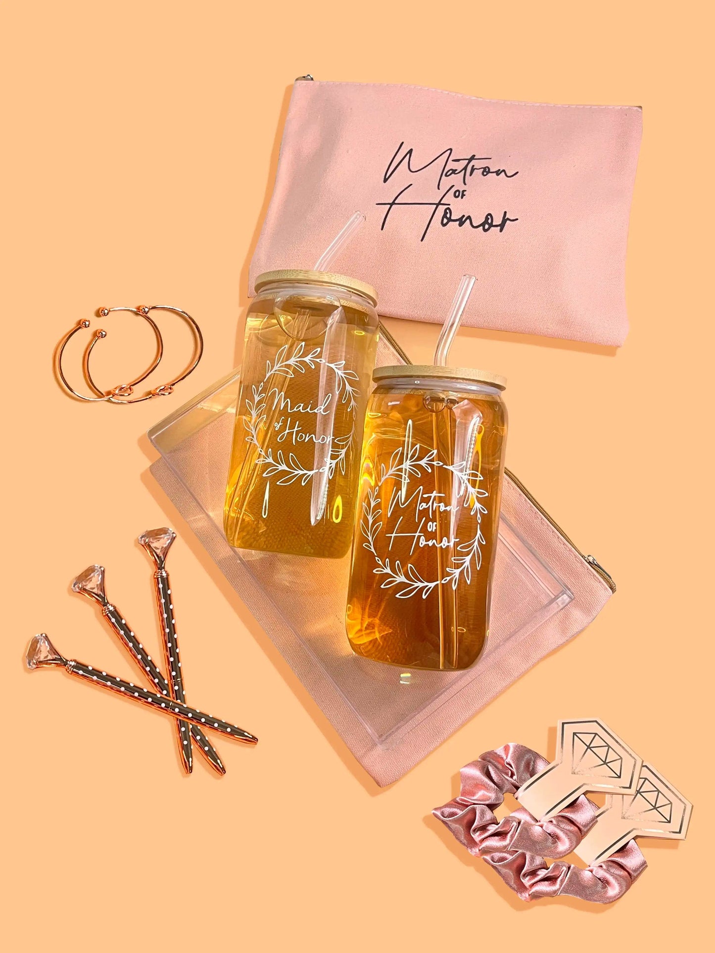Glass Cups Cosmetic Makeup Bags - HORA GIFT