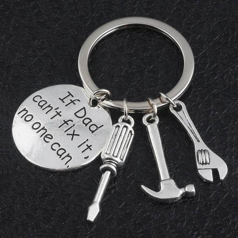 If Dad Cant Fix It No One Can Hand Tools Keychain Fathers Day Pendant Key Chain - HORA GIFT