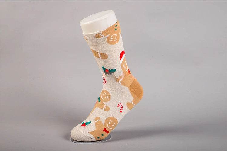 Women's Christmas Socks Cute Interesting High Quality Cartoon Santa Claus Autumn - HORA GIFT