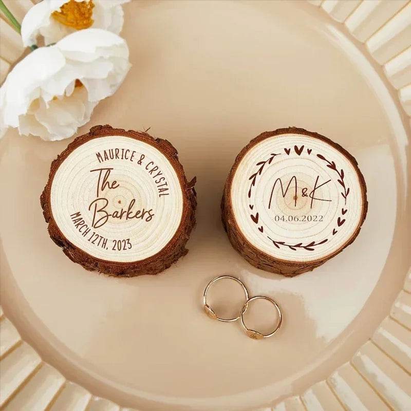 Free Custom Wedding Ring Box - HORA GIFT