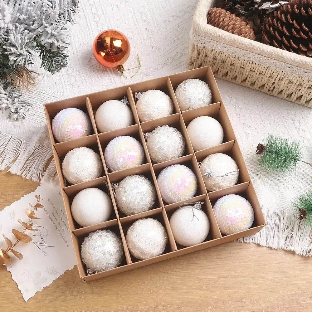 16pcs/box 6CM Christmas Ball - HORA GIFT