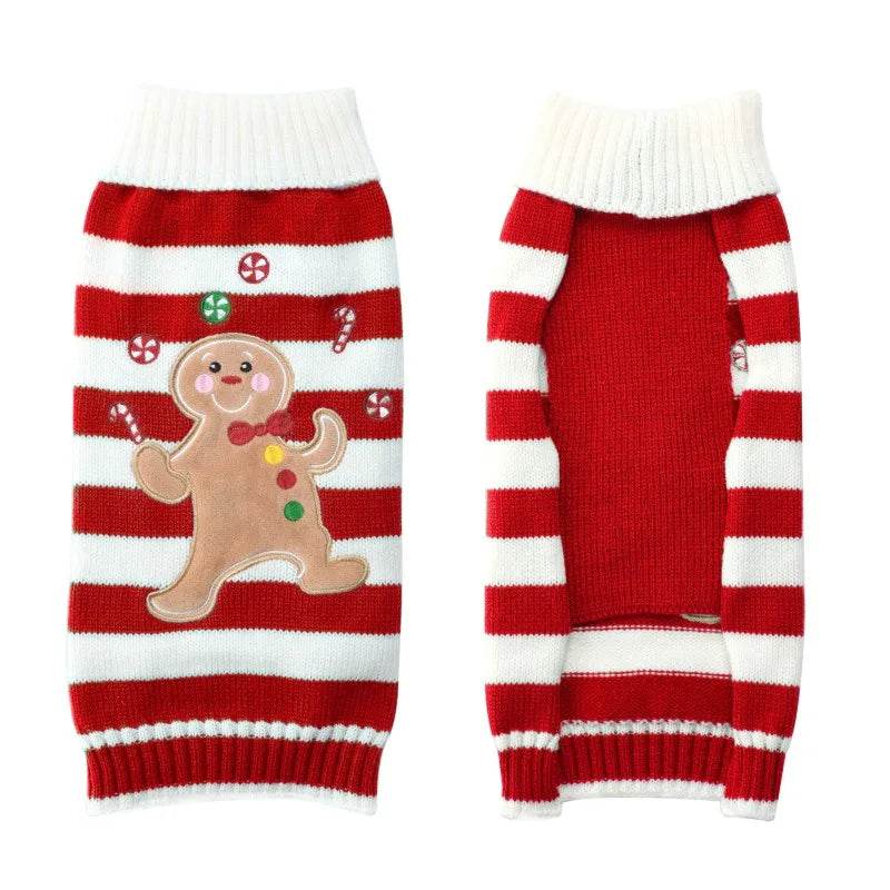 Dog Sweater Christmas Winter Warm Dog Clothes Xmas Outfit for Dogs Puppy Coat Dog - HORA GIFT