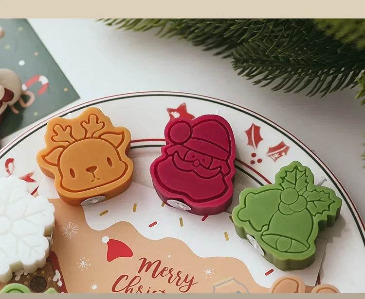 Creative Christmas Snowman Gingerbread Man Christmas Candle Aromatherapy - HORA GIFT