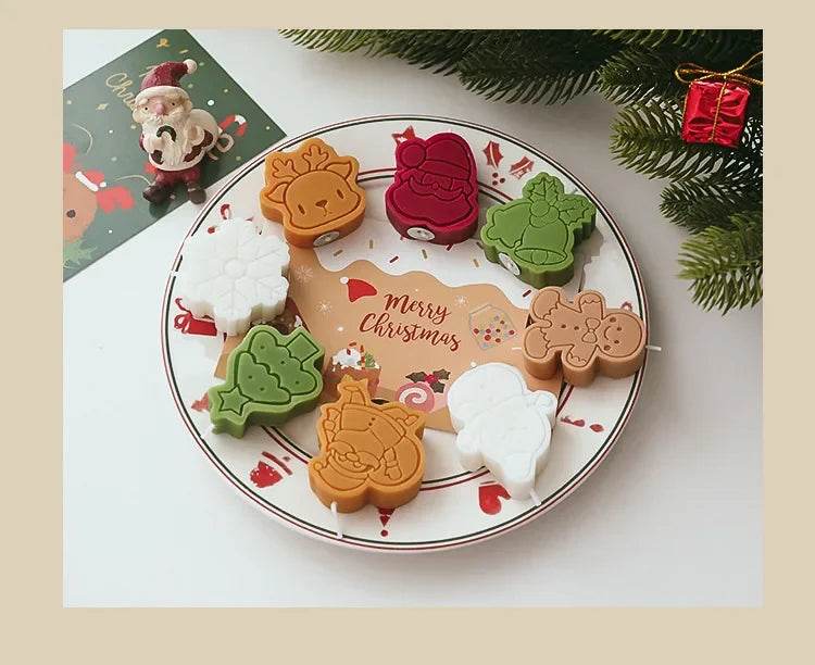 Creative Christmas Snowman Gingerbread Man Christmas Candle Aromatherapy - HORA GIFT