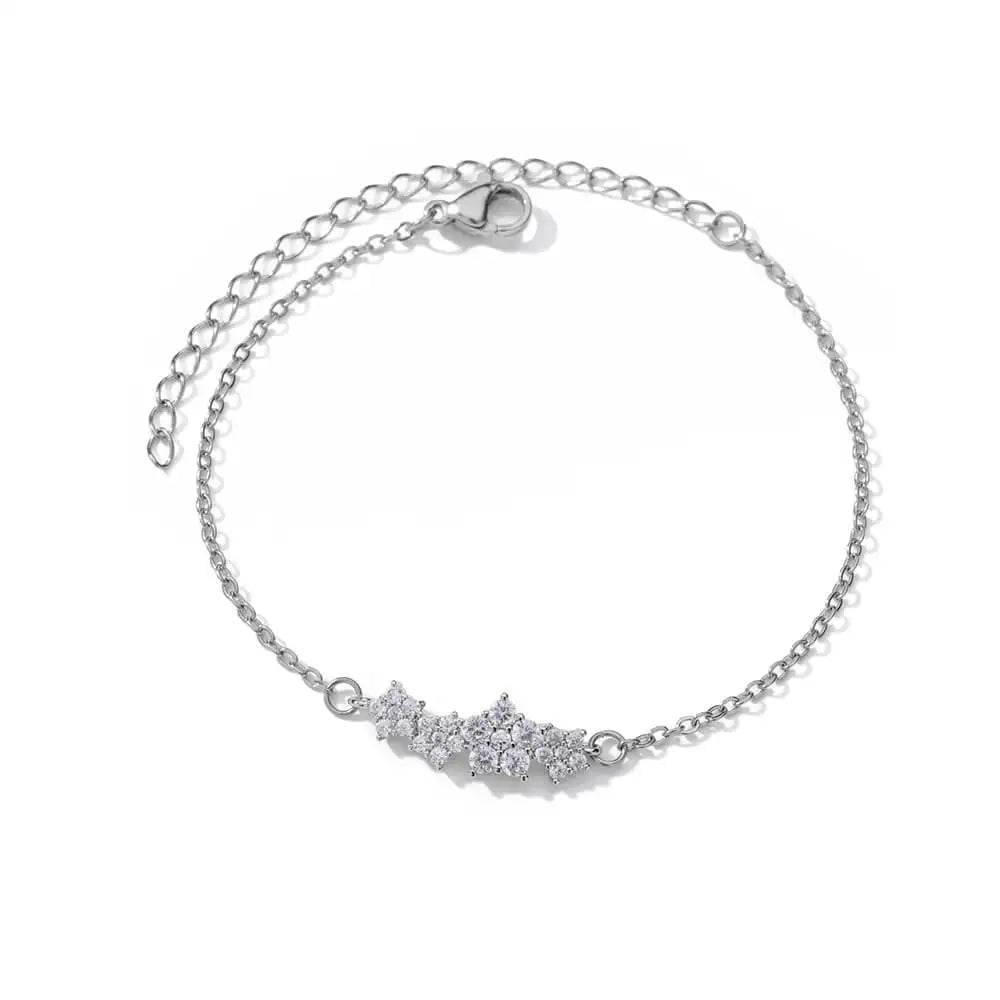 Elegant Zircon Flowers Bracelet - HORA GIFT