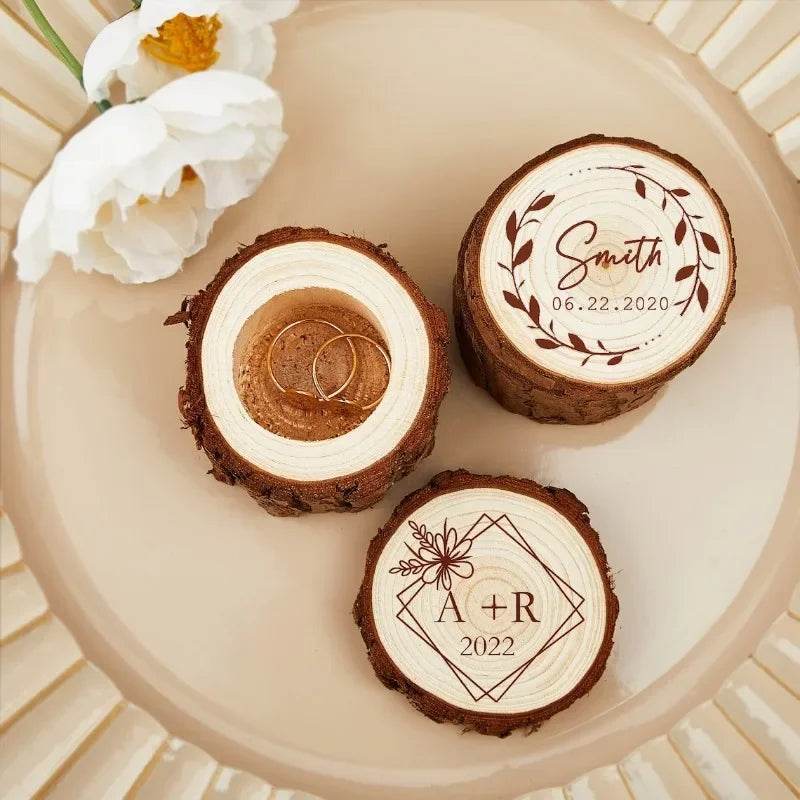 Free Custom Wedding Ring Box - HORA GIFT