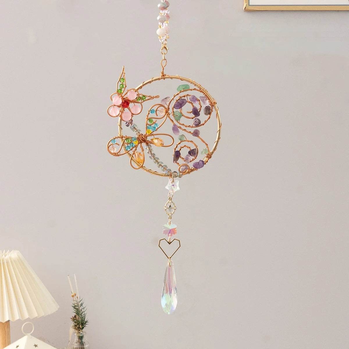 Crystal Wind Chime Suncatcher - HORA GIFT